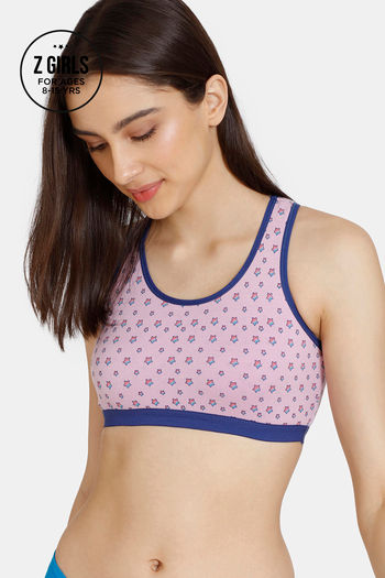 Buy Zivame Girls Double Layered Non Wired Full Coverage Bralette - Star Lavender
